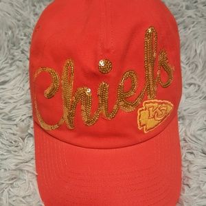 KC Chiefs blingy ball cap. NWOT